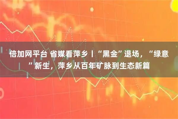 倍加网平台 省媒看萍乡丨“黑金”退场，“绿意”新生，萍乡从百年矿脉到生态新篇